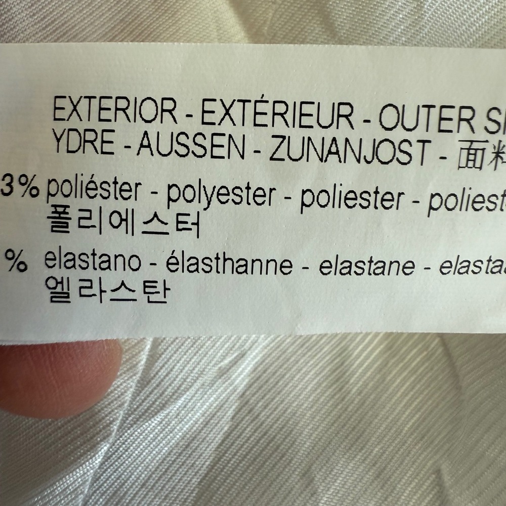 Zara Basic Collection White Open Front Draped Lap… - image 7